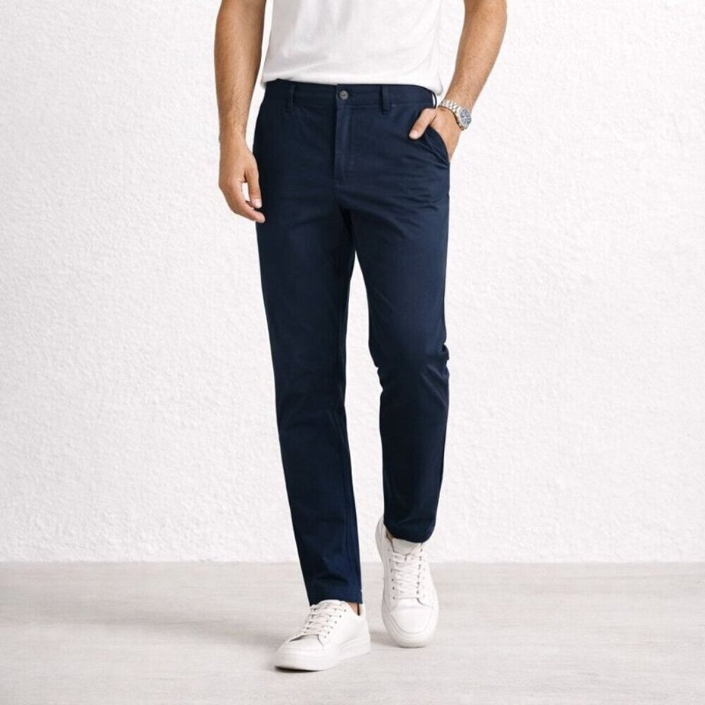 Vuori Navy Performance Pants Size 32 Lightweight Stretch Travel Activewear